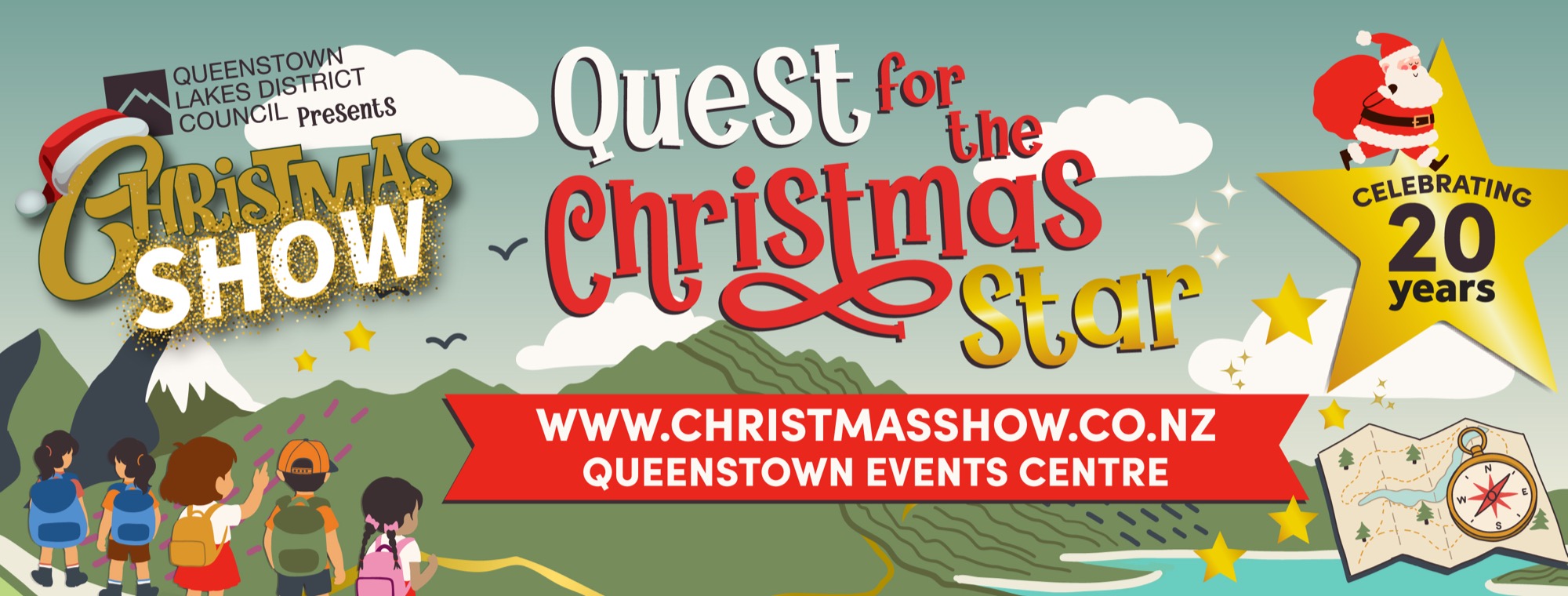 Quest for the Christmas Star — Queenstown Christmas Show 2026, celebrating 20 years